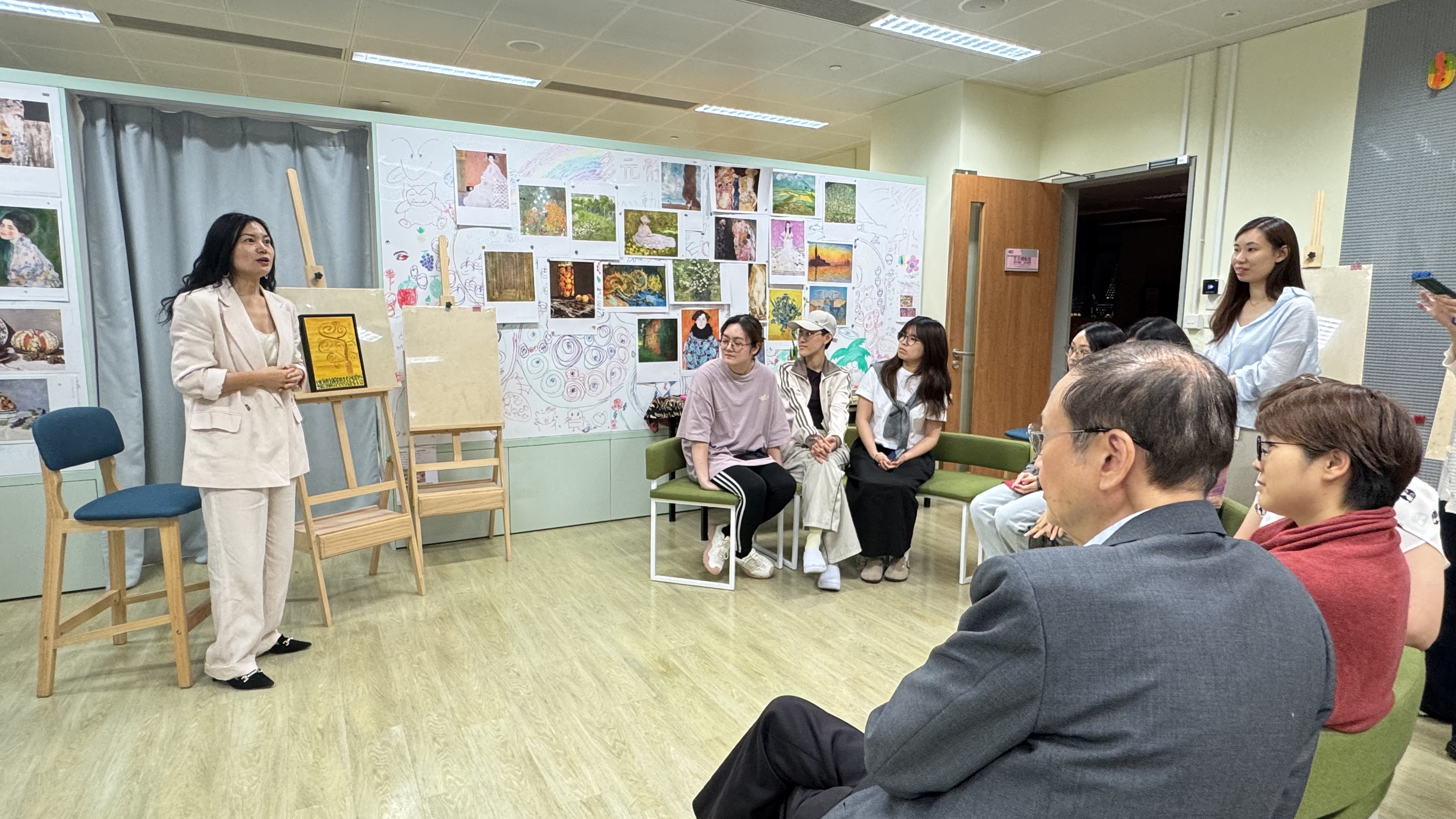 Students' works on display